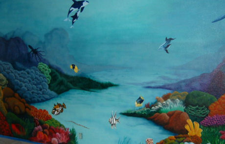 Underwater mural