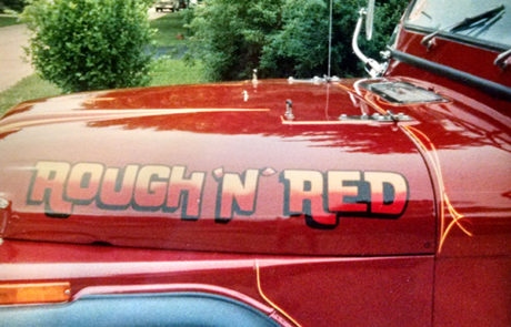 Pinstriping and Airbrush work on a Jeep