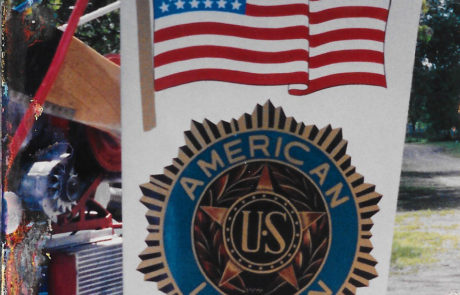 Hand painted wing of an airboat